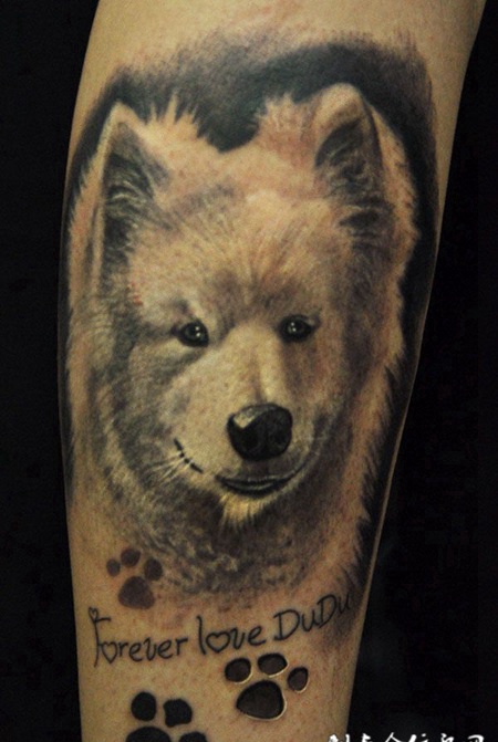 可爱的小狗纹身