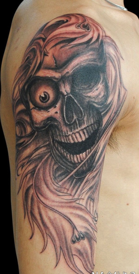 插图骷髅纹身