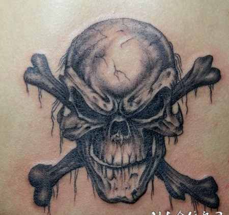 表情狰狞的骷髅头