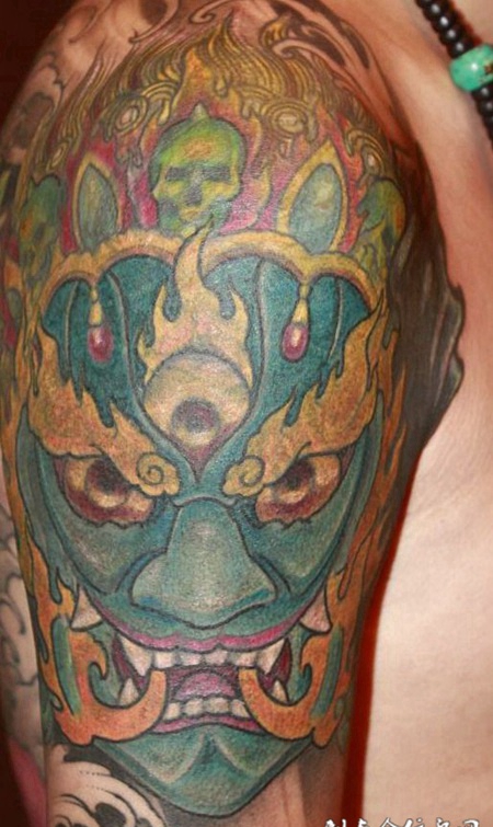 传统大黑天纹身