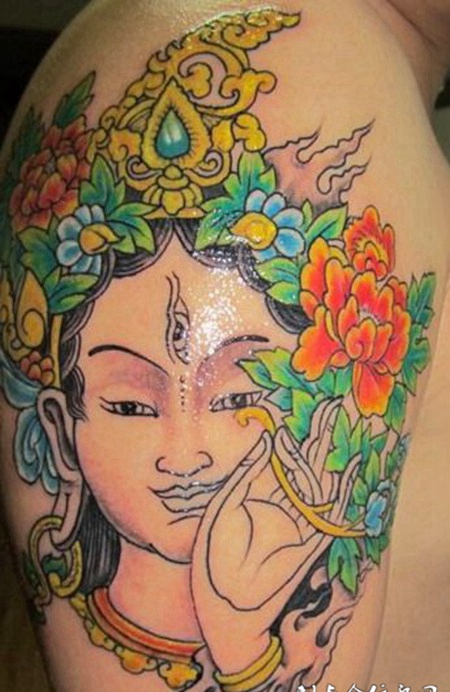 度母头像纹身
