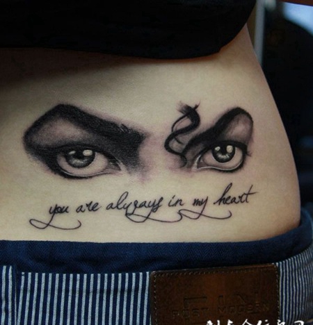 迈克杰克逊眼睛纹身