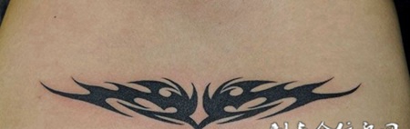 假面腰线纹身