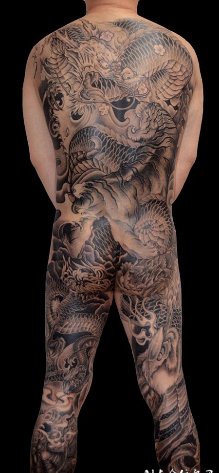 全胛玄阴四象纹身