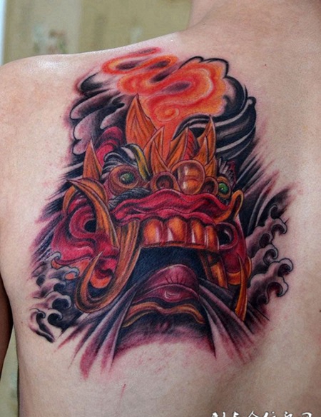 抽象恶魔纹身