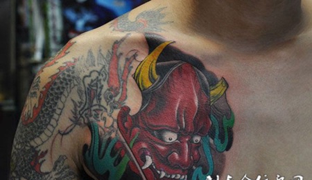 半胛般若纹身