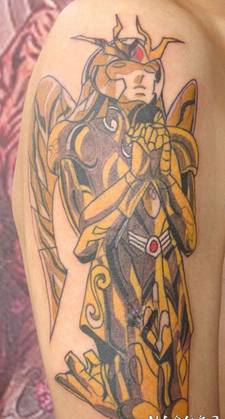 胳膊上的金刚纹身