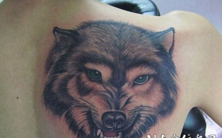 后背上的狼头我