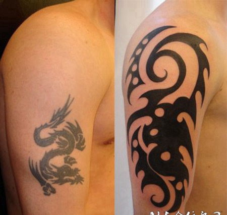 大臂修改图腾纹身