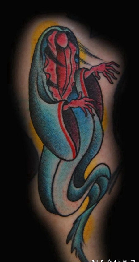 背部鬼魂纹身图案