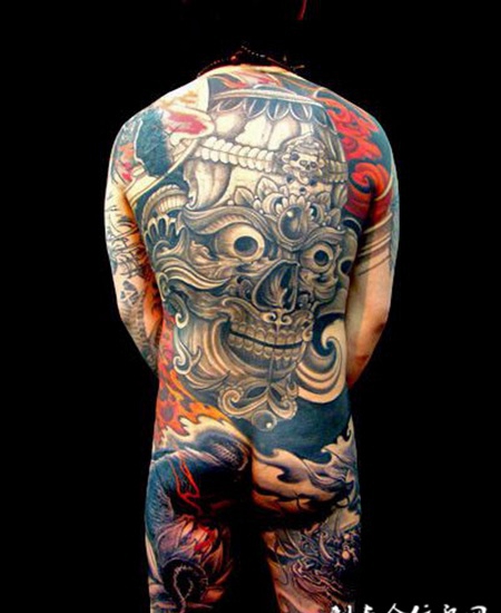 全胛嘎巴拉纹身图案