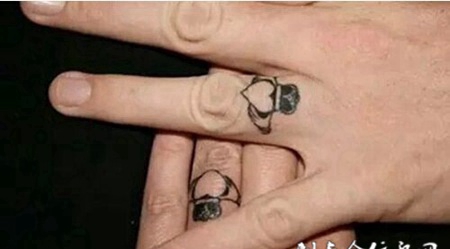 爱情信物情侣纹身图案