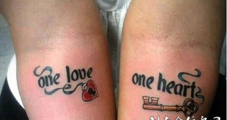 爱的奇迹情侣纹身图案