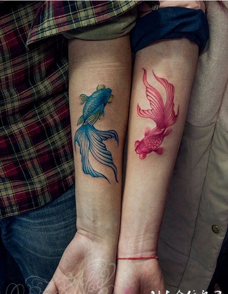 个性独特的情侣纹身