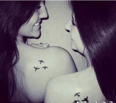 闺蜜情侣都可用的纹身图案