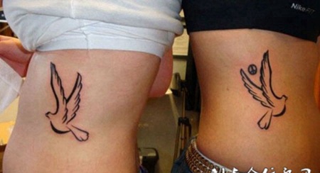 情侣绽放爱情纹身大全