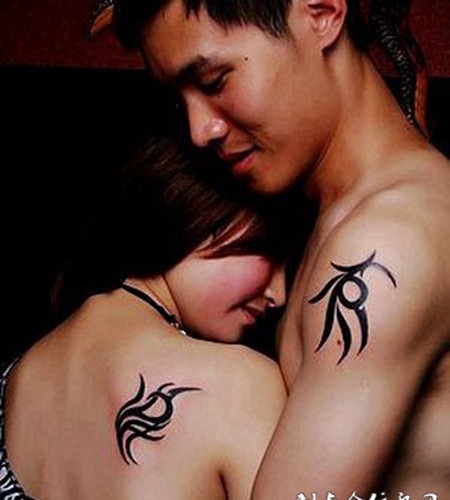 炫酷图腾情侣纹身