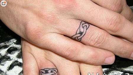 图腾戒指情侣纹身