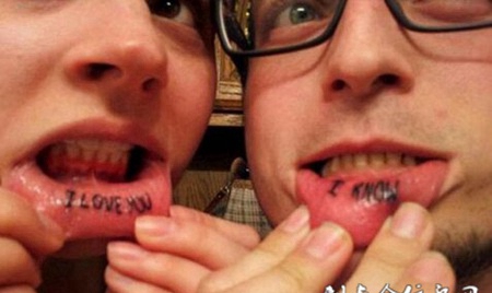 另类非主流情侣纹身