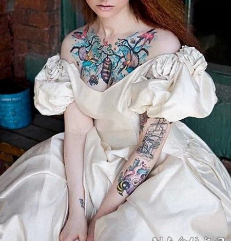 性感迷人的纹身新娘图片大全欣赏