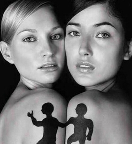 好闺蜜陪伴终生的个性纹身