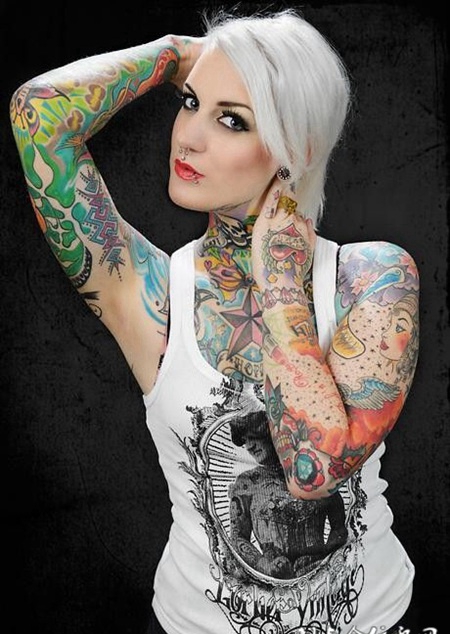 纹身是她们无可或缺的美