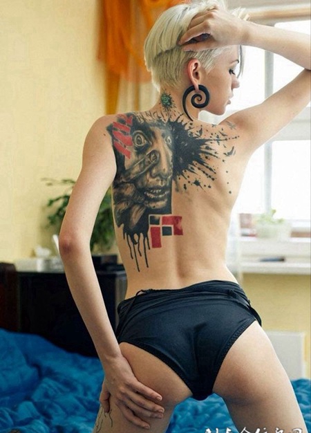 狂野情趣 欧美美女纹身图案