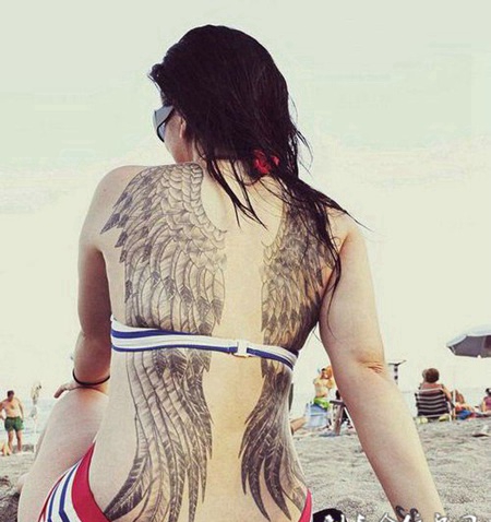 性感霸气美女纹身图片