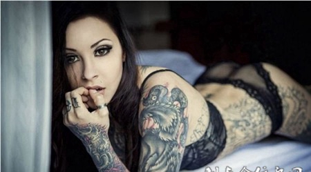 令人惊讶的美女纹身图案大全
