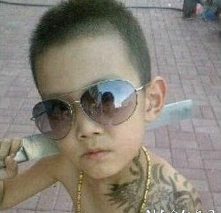 小盆友霸气纹身图案