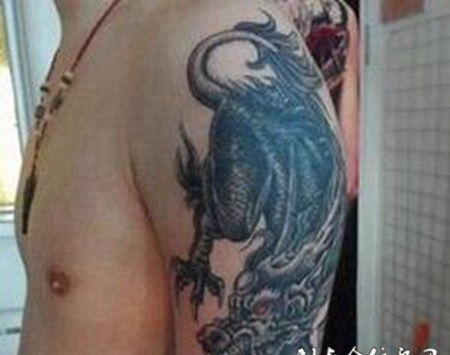 霸气经典黑白纹身