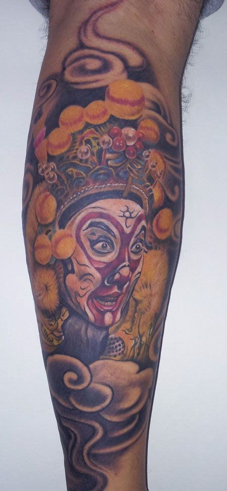 手臂戏曲孙悟空纹身图案