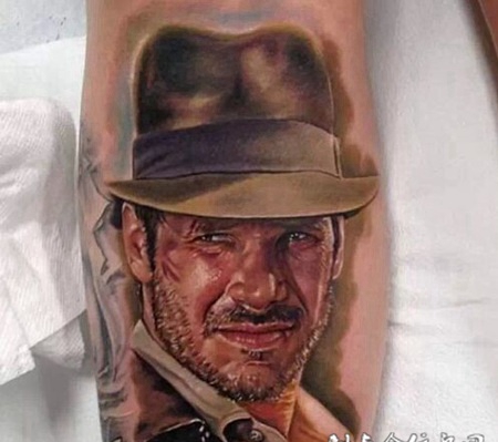 个性人物肖像纹身