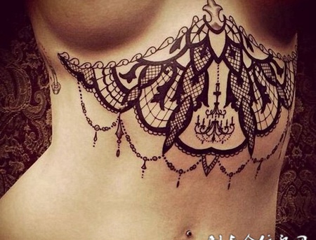 性感图腾美女胸部大全