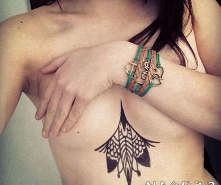 性感图腾美女胸部大全（2）