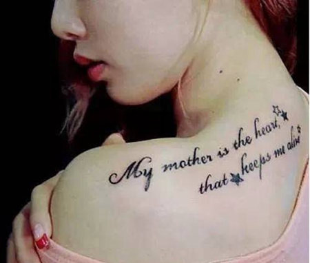 女生背部纹身 女孩最具个性纹身图案