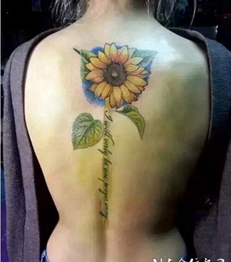 向日葵纹身图片大全