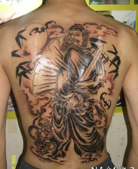 钟馗纹身图案 驱鬼除邪祟于民间