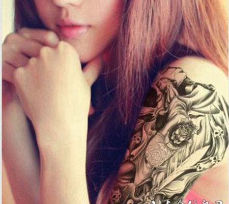 钟馗纹身图案图片素材