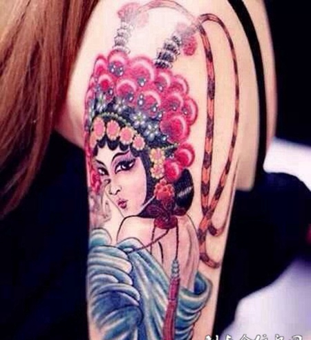 花旦纹身个性图片合辑