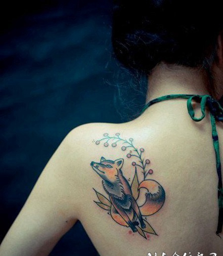 女纹身图案大全图片肩部