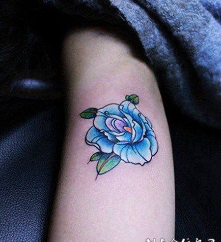 蓝色妖姬纹身图片大全