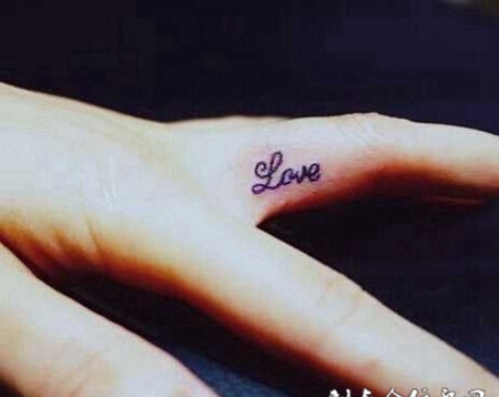 中指纹身图案个性图片