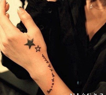 五角星纹身图案个性图片