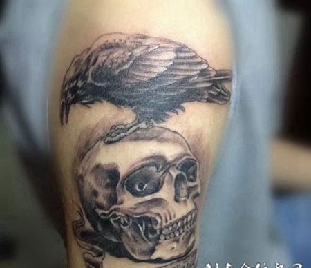 大臂敢死队老鹰纹身图片