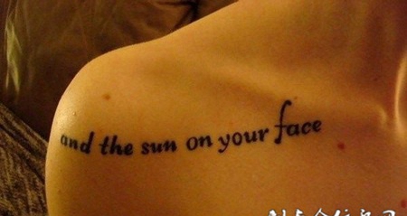 适合女生的锁骨英文纹身图案