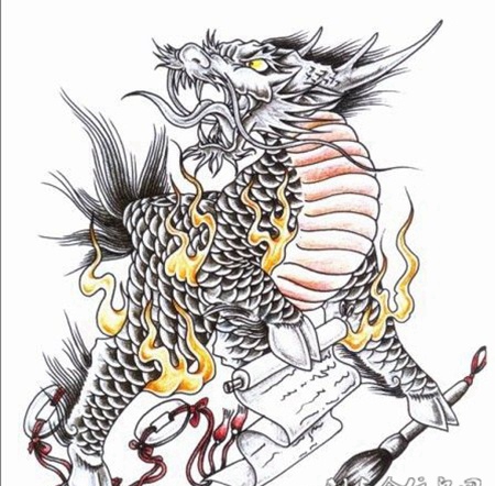 值得收藏的麒麟图腾纹身图案大全