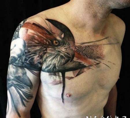 黑社会纹身男人图片素材