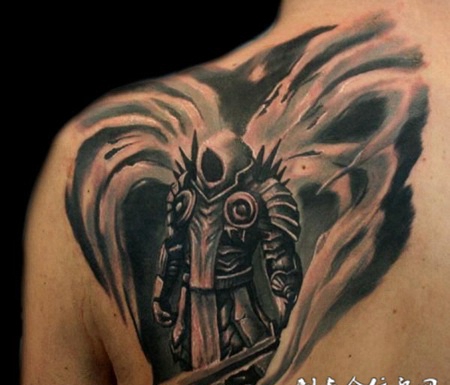 堕落天使纹身图片欣赏