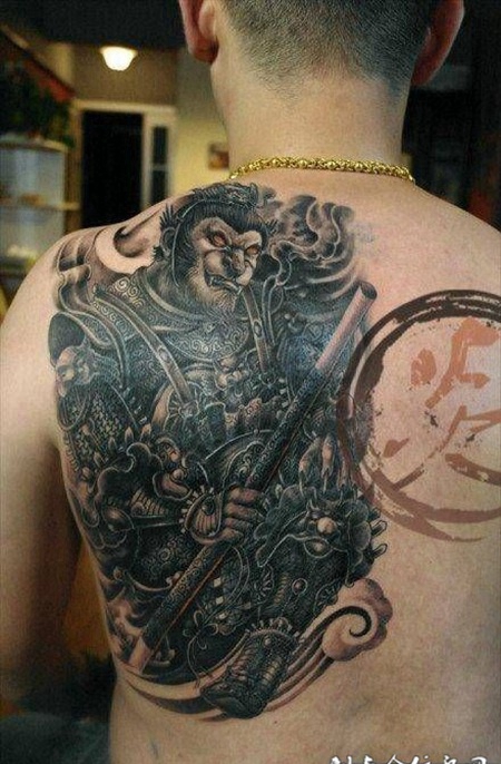 邪恶悟空纹身图案大全